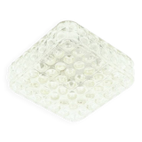 Lustre en verre bulle de style mid-century par Helena Tynell pour Limburg, années 1970.