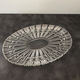 Oval crystal dish