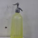 Siphon glass faceted yellow, blown, Art Deco period, dated 1934, FILLIAT, Maisons Alfort, very old and rare