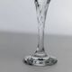 Set of 10 Clear Glass Wine/Champagne Glasses with Swirled Stem - Vintage Italian 1980s Crystal