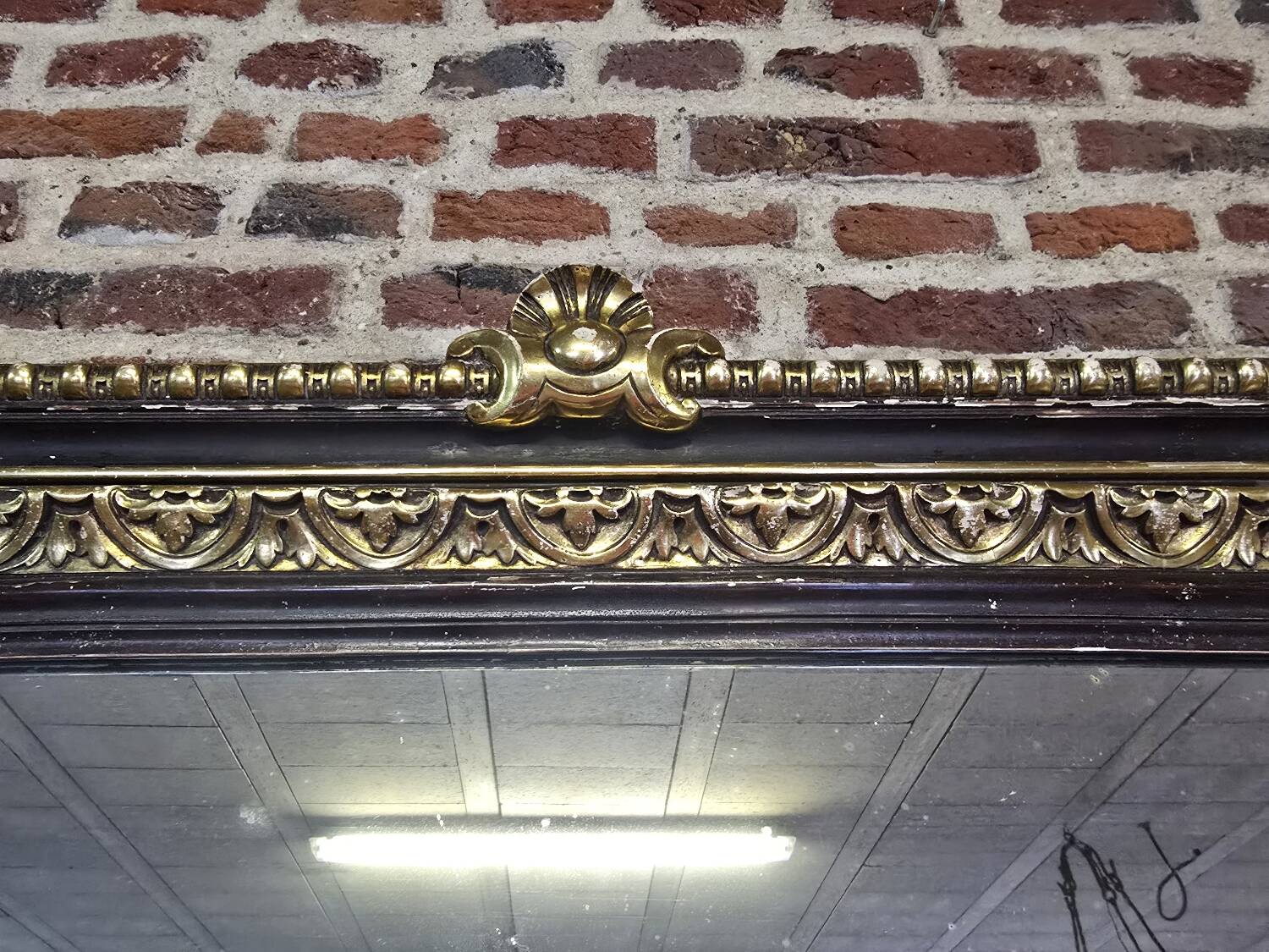 Napoleon III style panoramic mirror