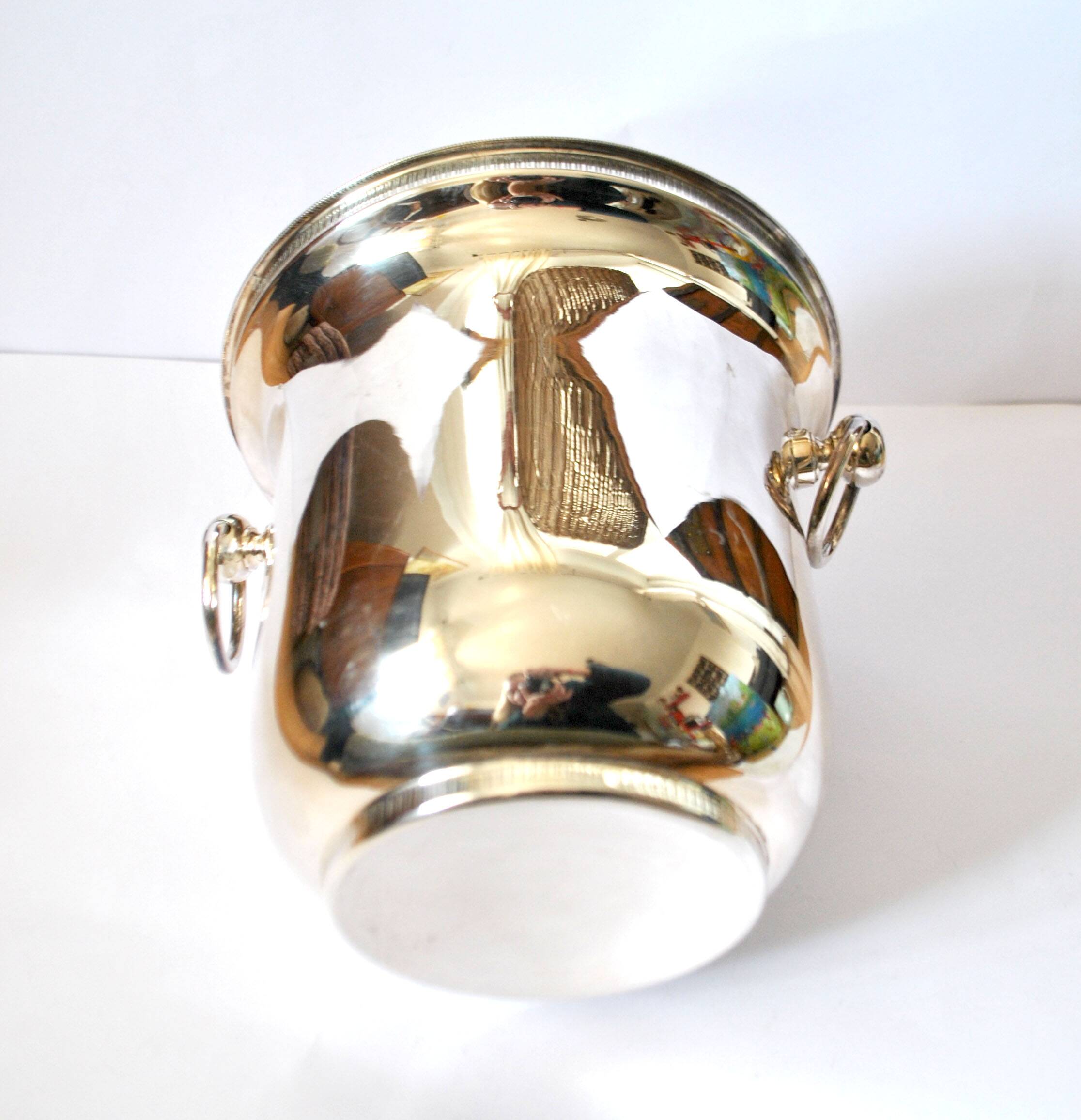 Vintage silver-plated champagne bucket Ice cooler Bar