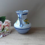 Pitcher ceramic decoration hand-painted vintage