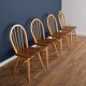 Blonde Ercol 384 Windsor Drop Leaf Table And Four 4 Model 400 Kitchen Chairs