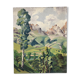 Oil painting landscape mountain 1939