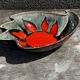 Coupe / Vide Poche - Décor Soleil - Forme Libre - Céramique Elchinger