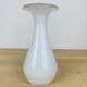 Tarnowiec flat neck vase in vintage white glass