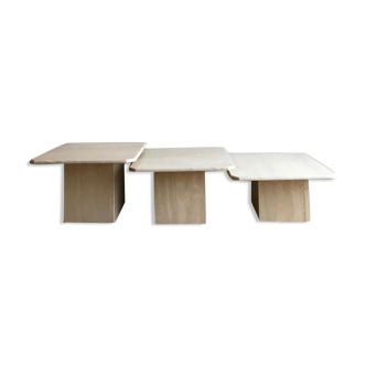 Travertine coffee tables 1970/80