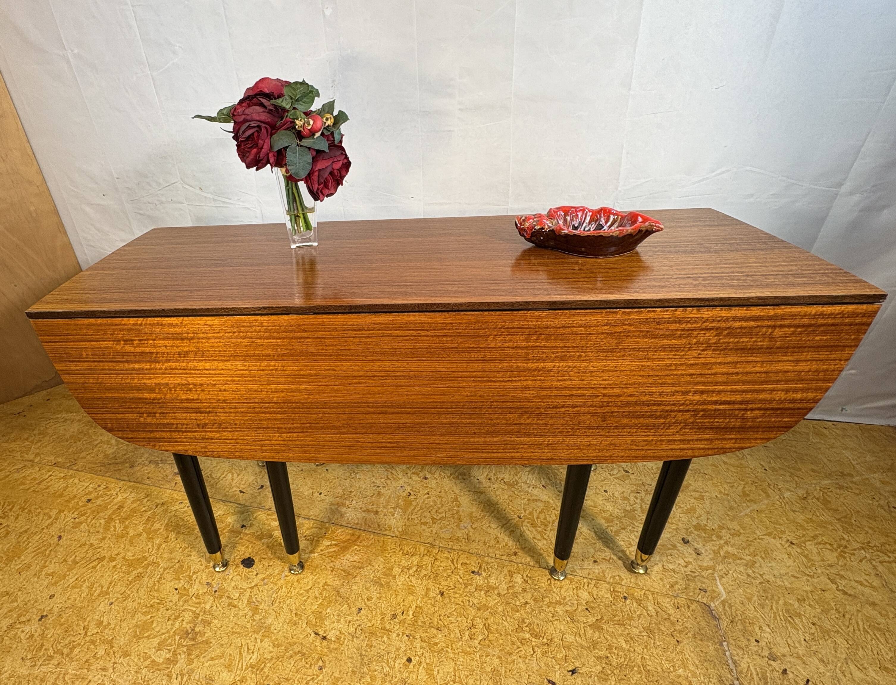 Mid Century Retro Vintage Teak & Tola Extending fold out Dining Table GPlan