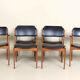 Ensemble de six chaises danoises c1960