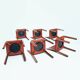 Cassina cab 412 by Mario Bellini in Burgundy dining chairs, 6