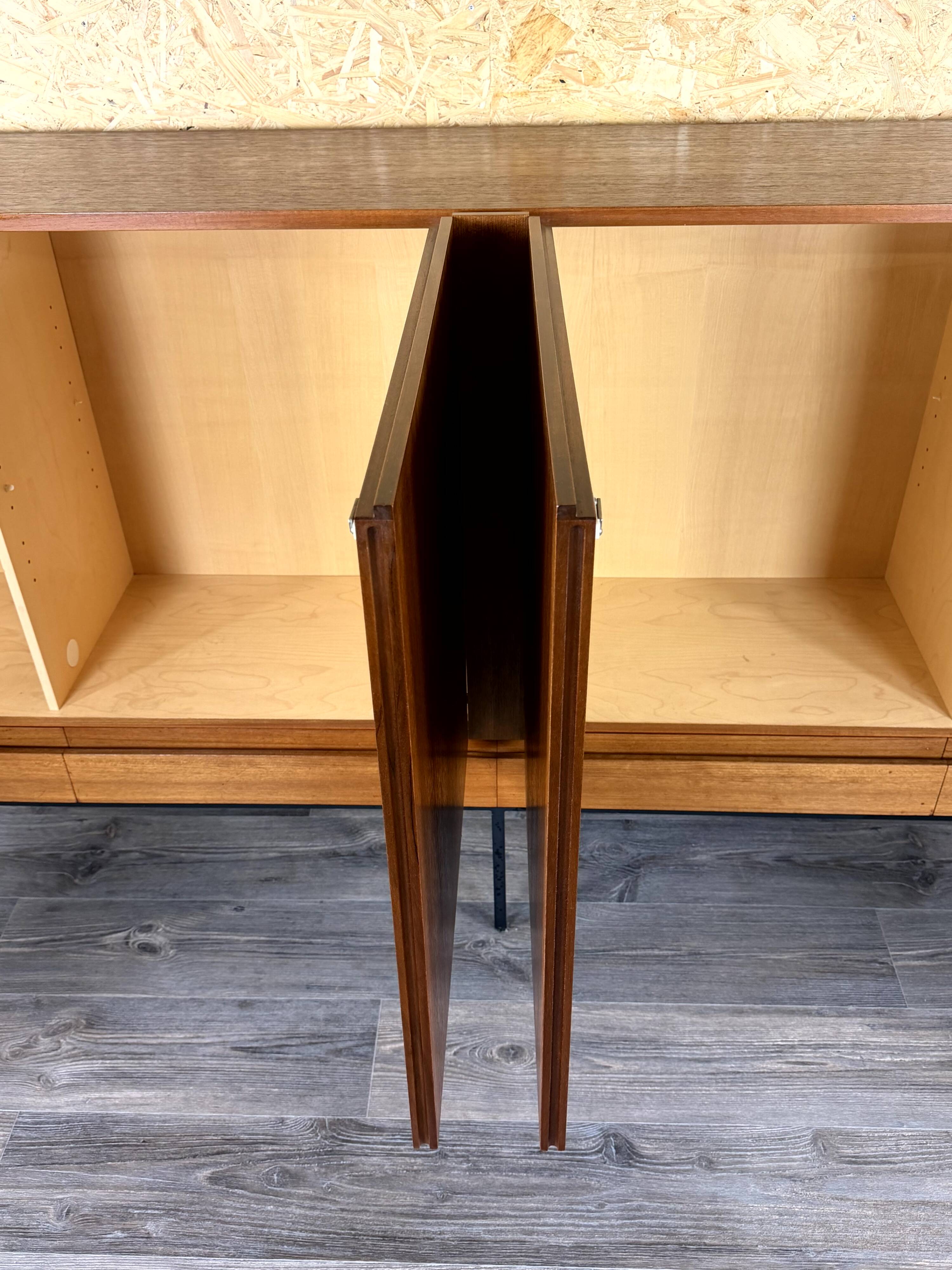 Buffet haut B60 en teck par Dieter Waeckerlin pour Behr, années 1960-1970