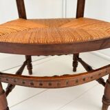 Rare nursing chair / Provençal armchair from the 19th century.