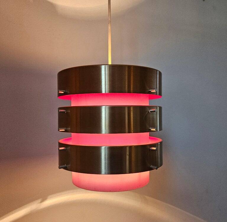Midcentury Rare Pendant in style of Jo Hammerborg, Denmark, 1970s