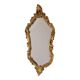 Classic Gold Crested Mirror, French Baroque Style, 74 cm