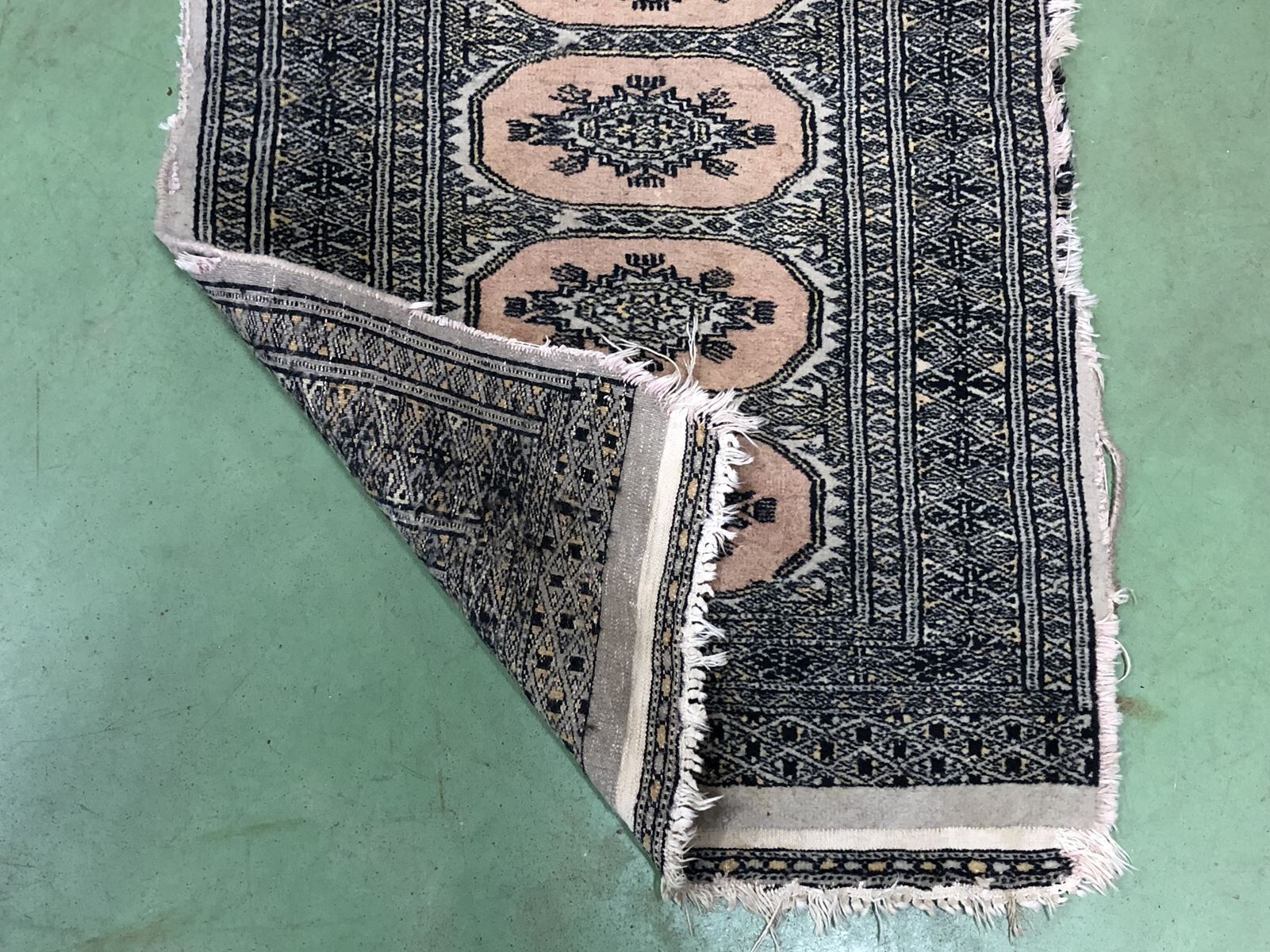 Carpet in wool and silk - hand made 65x90cm