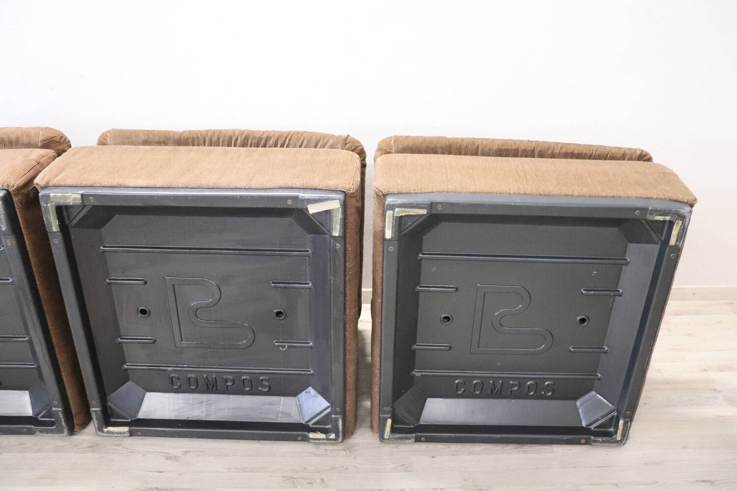 Modular Velvet Sofa by Busnelli, Italy, 1970s