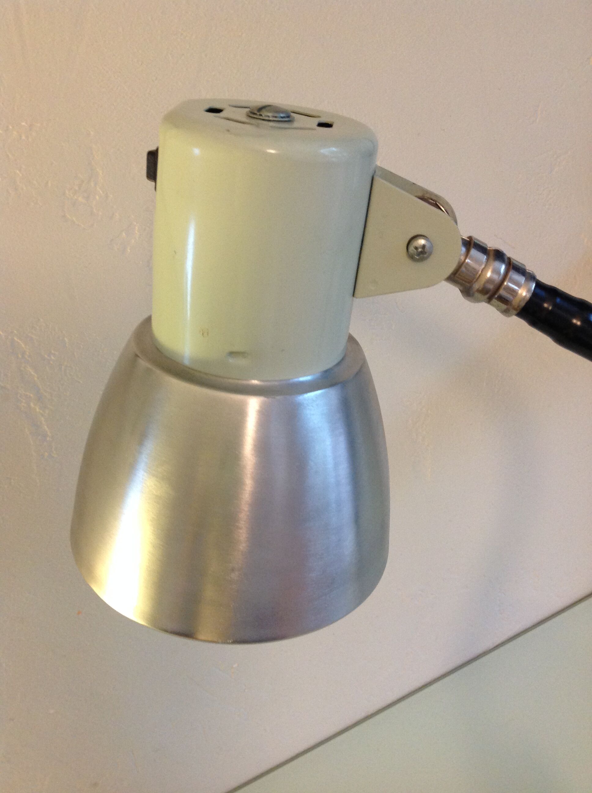 SIS industrial workshop lamp, vintage from the 1970s