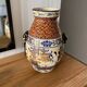 Polychrome ceramic vase in glazed stoneware