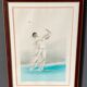 Lithograph Maurice Fillonneau Golfer 144/600 Aqua-Blues Certificate