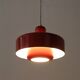 Red “Go-Go” pendant lamp by Dan Heersø for Vitrika / 1970s / Danish modern design