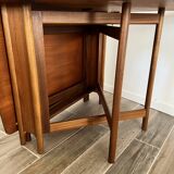 Scandinavian-style teak flap table