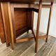 Scandinavian-style teak flap table