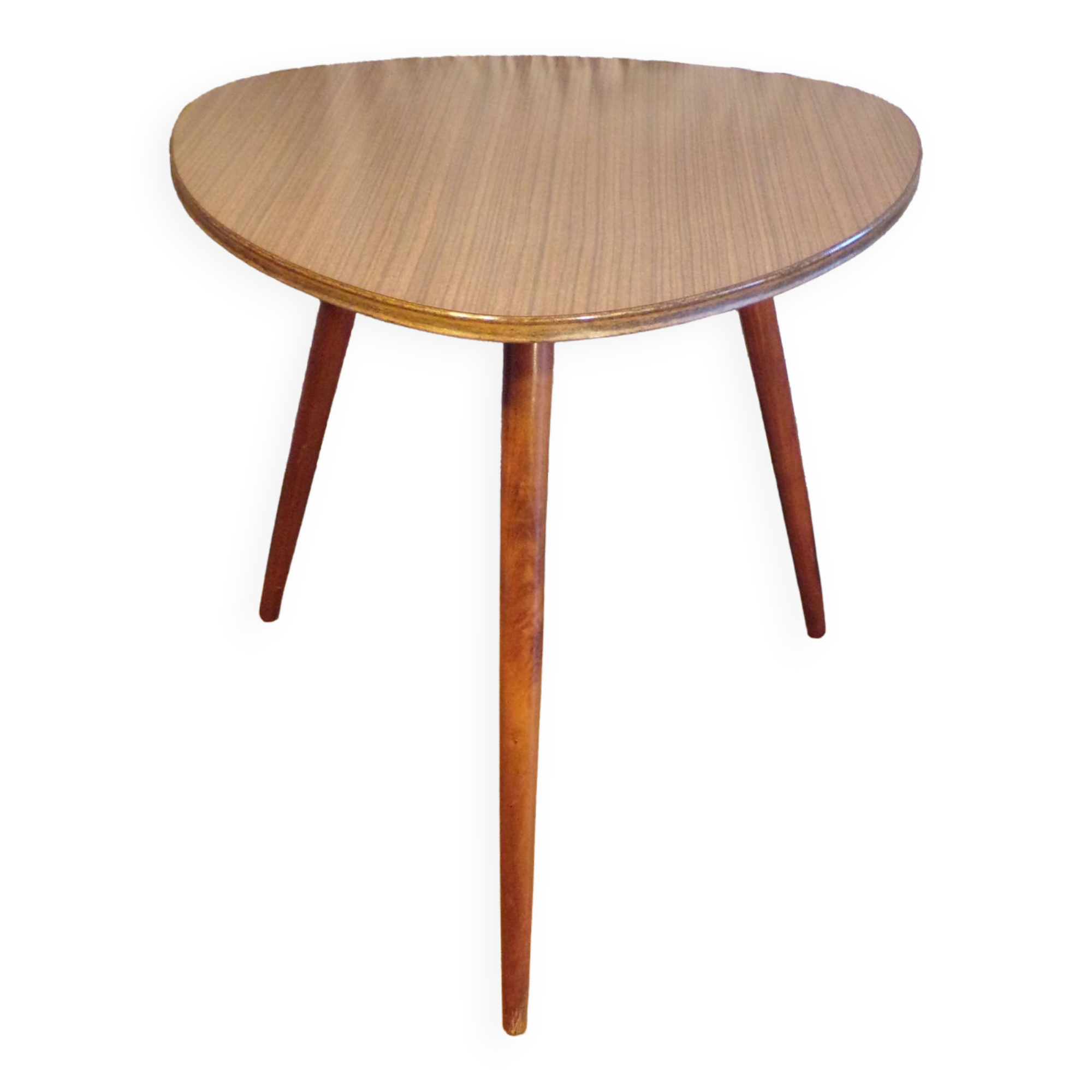 Formica tripod coffee table