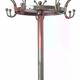 Casa Padrino baroque coat rack silver H. 180 cm