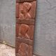 Pair of carved African wall panels in wood – vintage tribal art
