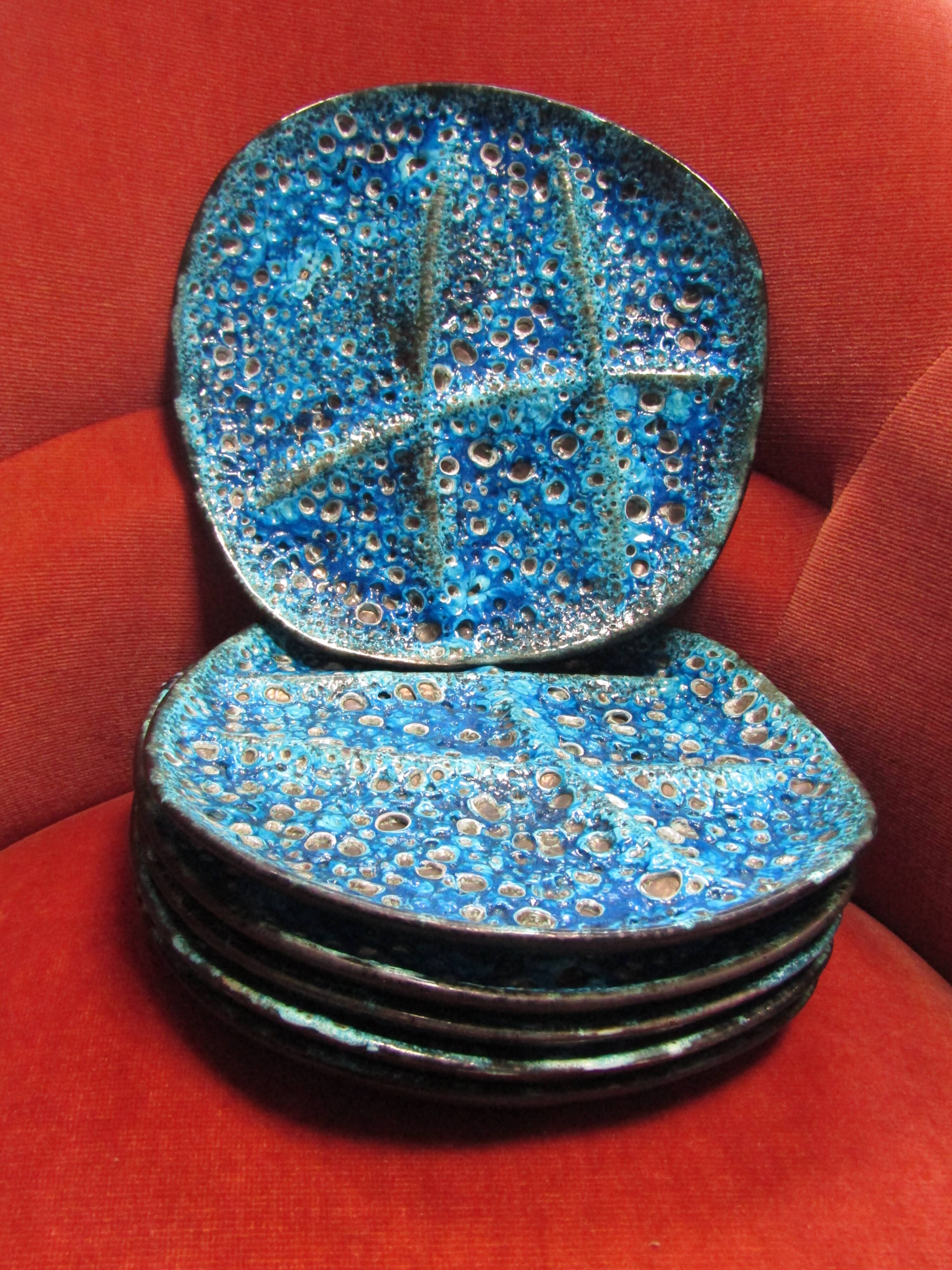 Plates with compartments Emaux de Glaciers