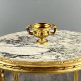 Large Pompeian-style bronze cup with two handles, 19th century.