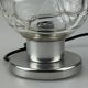 60s 70s table lamp bedside lamp chrome Doria glass space age design