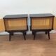 Pair of vintage wooden bedsides 1960