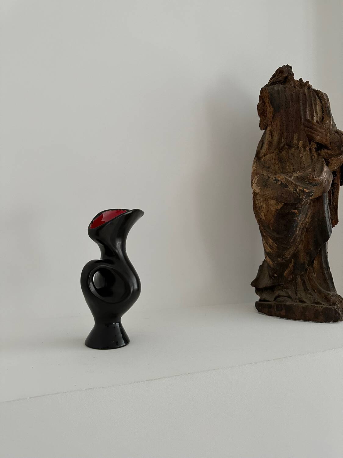 Midcentury ceramic zoomorphic pitcher