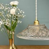 Vintage glass pendant light - tableware collection -