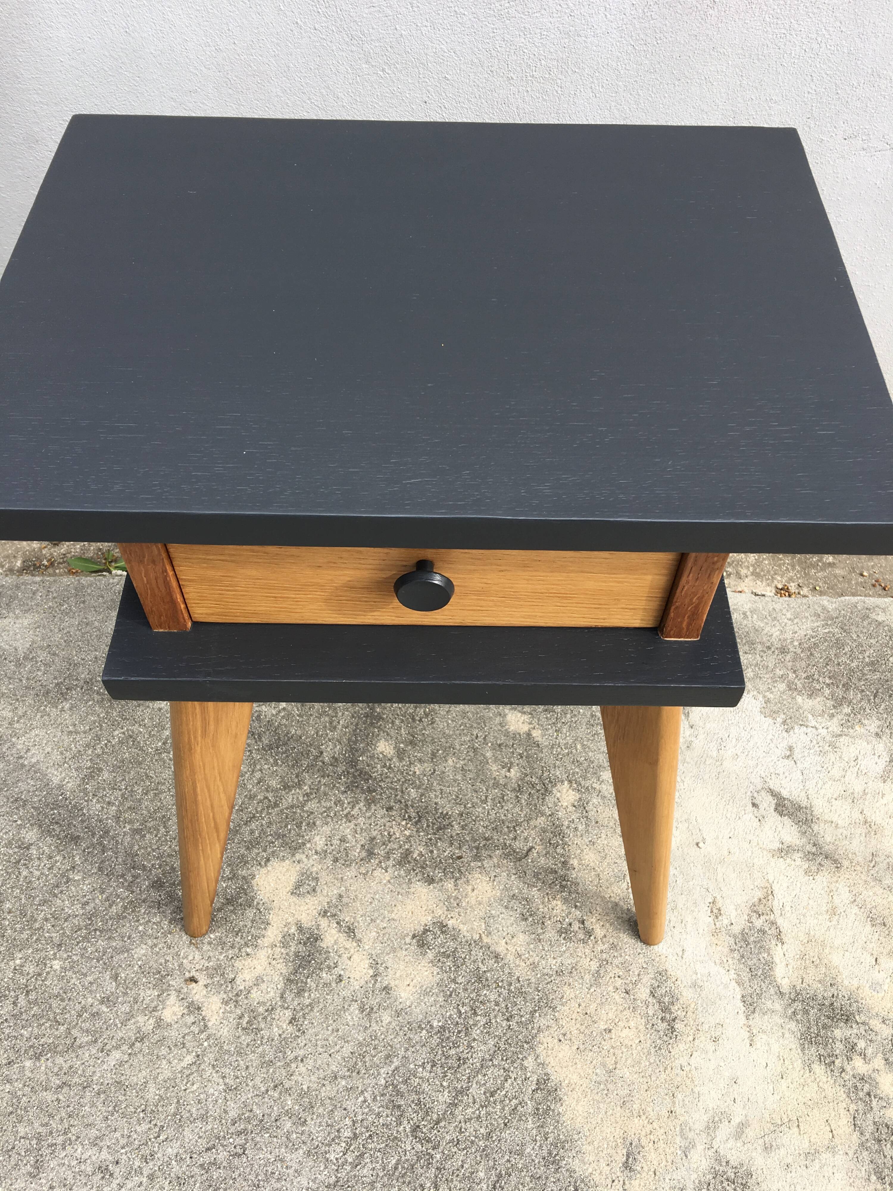 Vintage bedside feet compass restyled