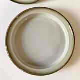 Duo of serving dishes in grand feu stoneware, Brenne earthenware