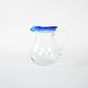 Glass jug, Italian design, 1970s, manufactured in Italy