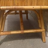 Audoux Minet style rattan sideboard