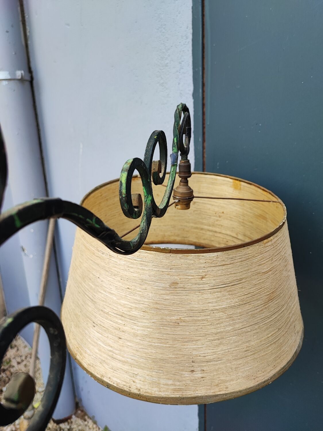 Lampadaire liseuse fer forgé