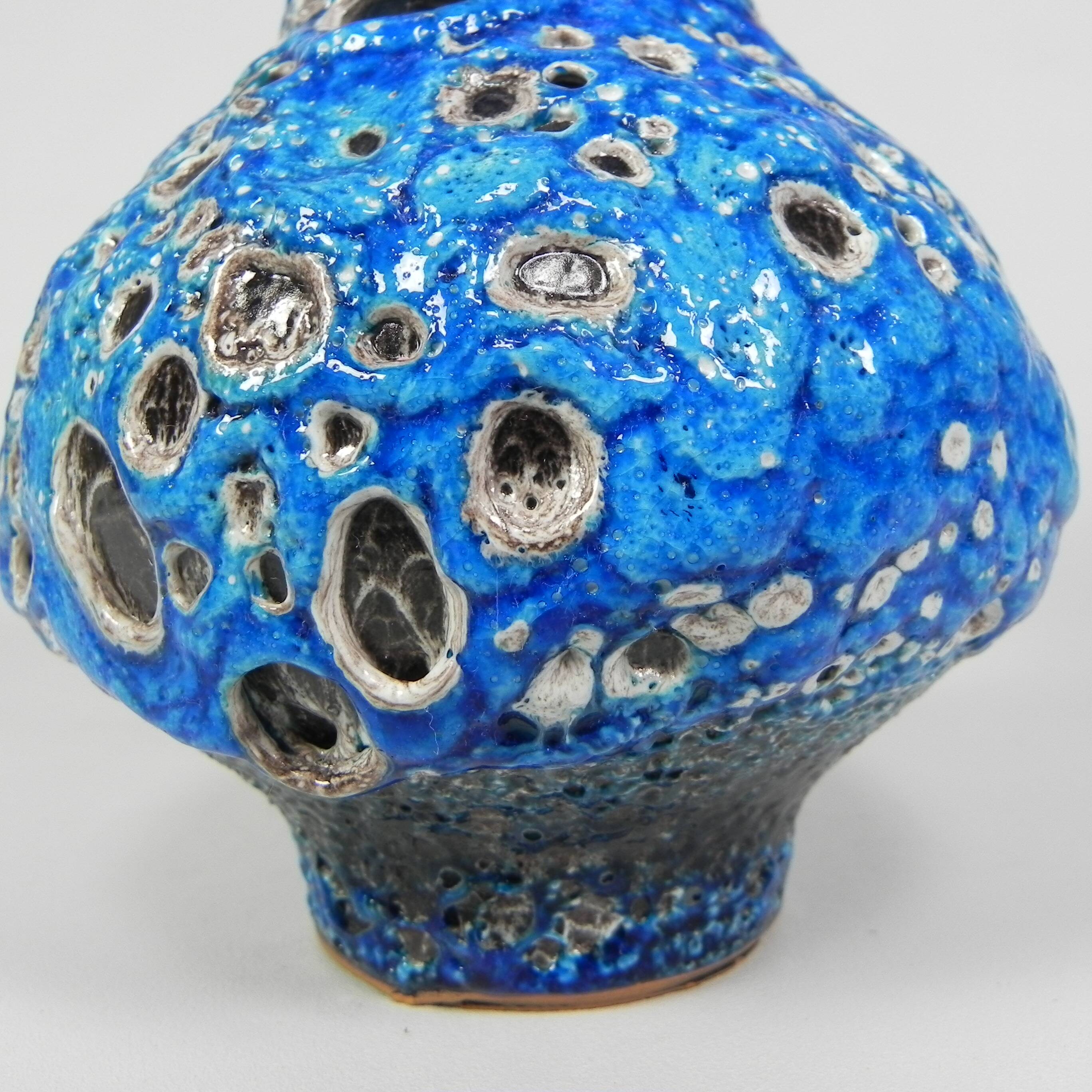 Vintage Fat Lava vase, Vallauris, 1950s