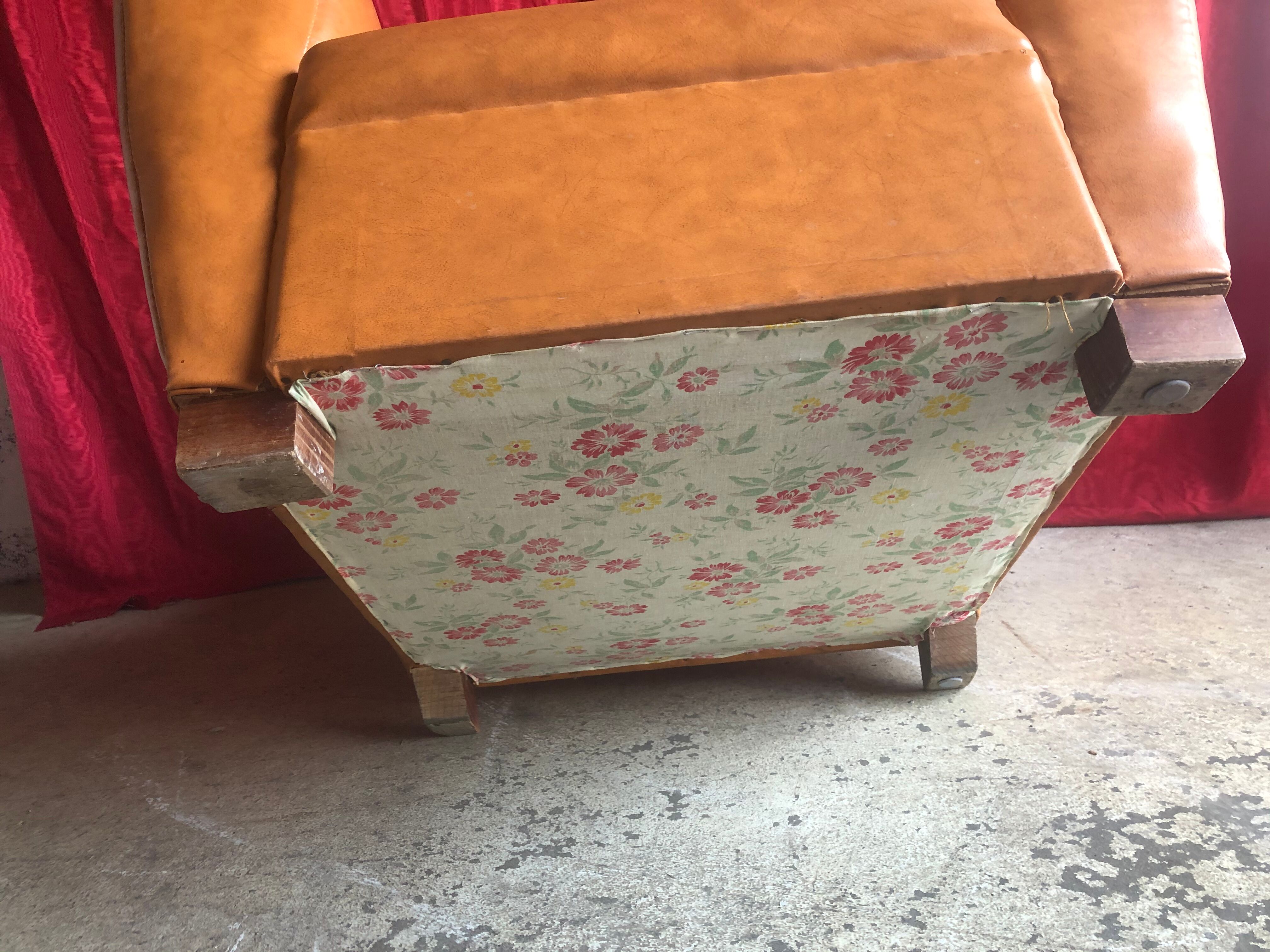 Pair of club armchairs