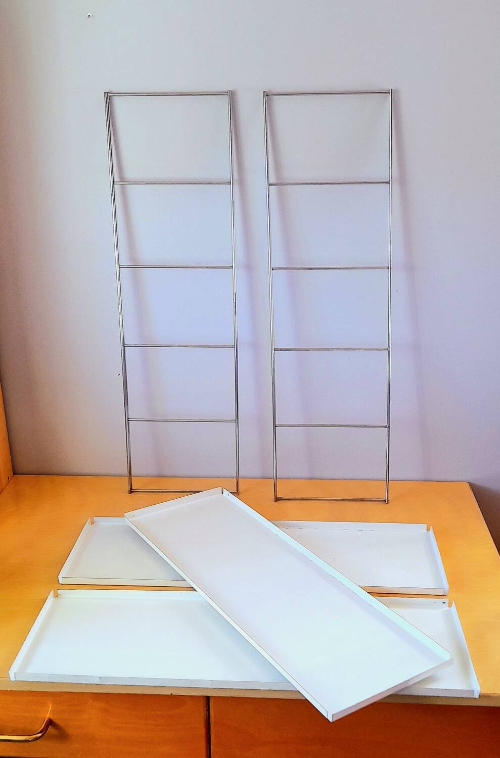 Stringen metal wall shelf, 1960/70.