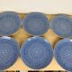 6 flat plates Cocema Fes Morocco, blue mosaic