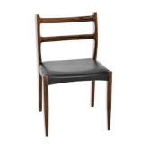 Leather and rosewood chair, Søren Ladefoged, SL Møbler, Denmark, 1960