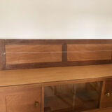 Trapezoidal mirror in solid oak