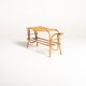 Scandinavian birch and elm flower stand, 1940s