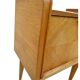 Vintage bedside table 1950 clear solid wood