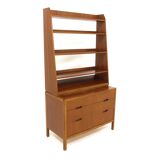 Scandinavian mahogany bookcase, Förenade Möbelfabrikerna, Linköping, Sweden, 1960